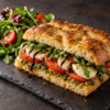 Tomat, mozzarella og pesto