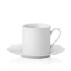 Leie kaffekopp med skål, hvit – 25 cl