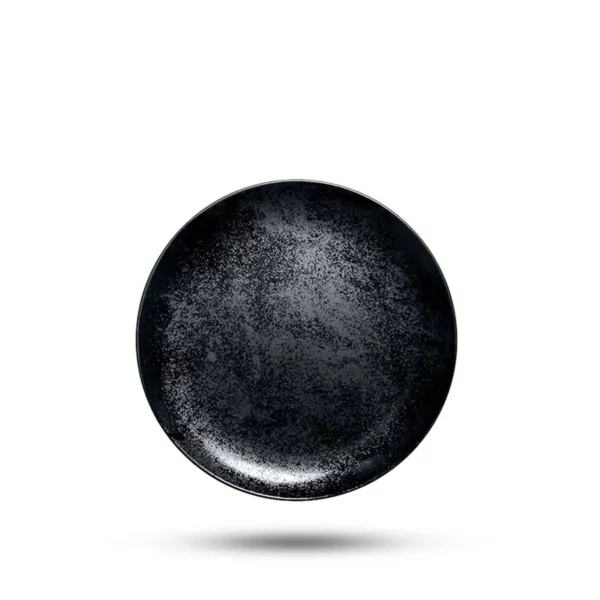 Leie buffé- og hovedrettstallerken sort KARBON – 27 cm Leie utstyrspakke til tapasbuffet og dessert – sort KARBON