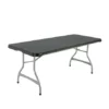 Leie event- og buffetbord sort – 183 × 76 cm