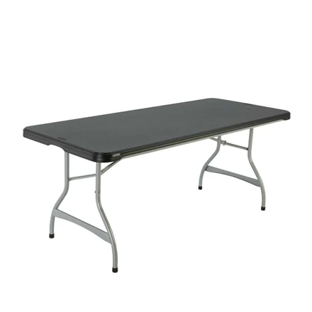 Leie event- og buffetbord sort – 183 × 76 cm