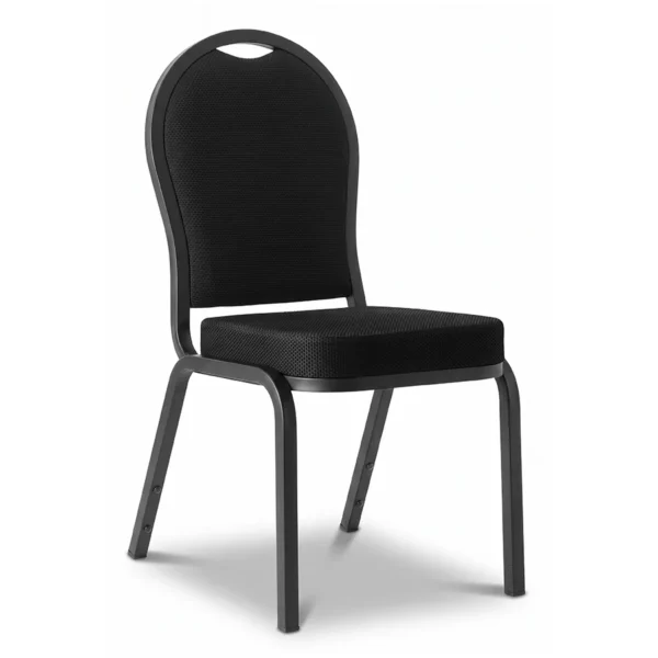 Leie bankettstol sort med sorte ben Leie bankettstol sort med sorte ben