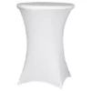 Leie stretchduk hvit til cocktailbord – 80 cm